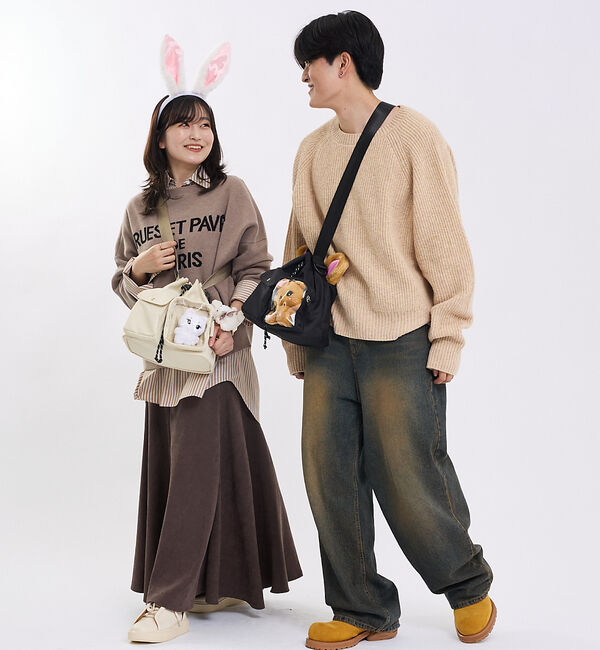 LOWELL things「【再入荷】オシゴト/巾着ショルダーバッグ【推し活】」|ショルダー・メッセンジャー|