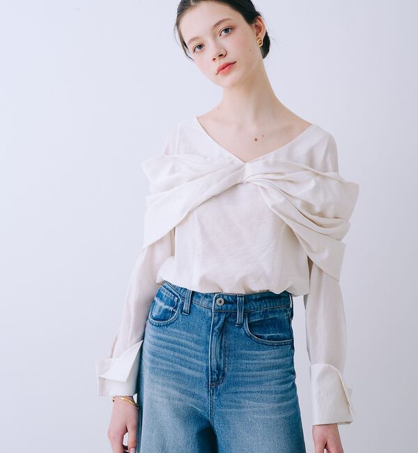 SELFIST「クロスリボンモチーフブラウス」|シャツ・ブラウス|