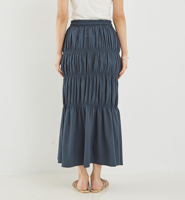 abahouse mavie「シャーリングスカート」|スカート|