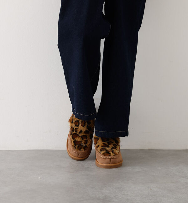 abahouse mavie「MEI FUR MOCCASIN SHOES」|モカシン|