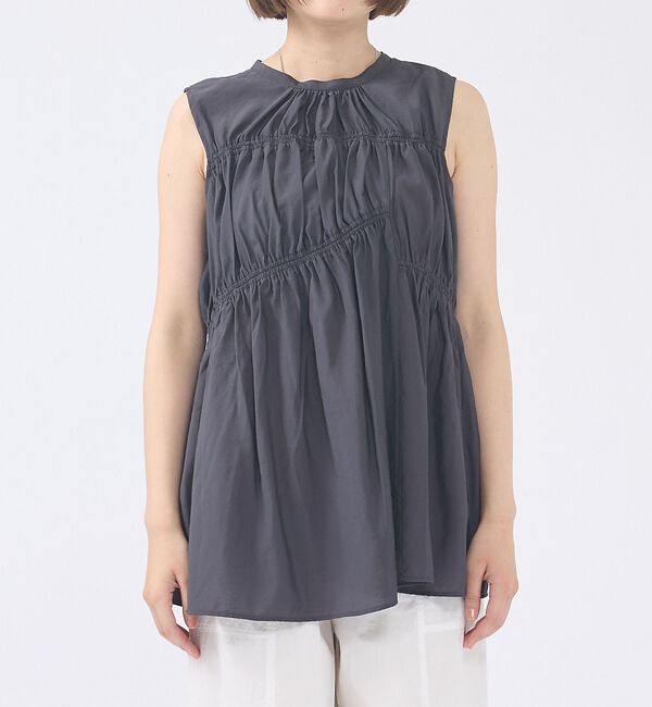 abahouse mavie「【前後2WAY】シャーリングブラウス【予約】」|シャツ・ブラウス|