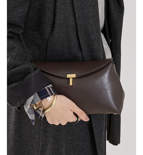 The Store by C' 「【TOTEME】T-Lock Clutch／クラッチバッグ」|クラッチバッグ|チョコ