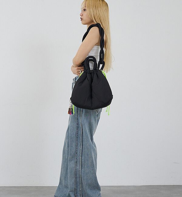 NOMINE「【cheek】puff kinchaku 2WAY tote 巾着 ショルダーバ」|ショルダー・メッセンジャー|