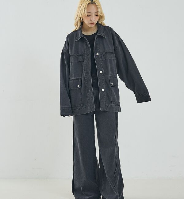 NOMINE「【セットアップ対応】オーバーサイズ デニム ジャケット / カバーオール」|その他|