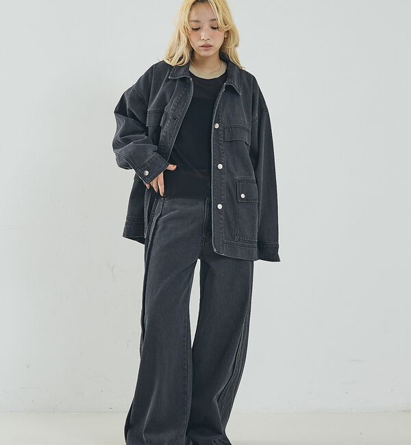 NOMINE「【セットアップ対応】オーバーサイズ デニム ジャケット / カバーオール」|その他|