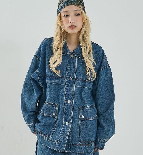 NOMINE「【セットアップ対応】オーバーサイズ デニム ジャケット / カバーオール」|その他|