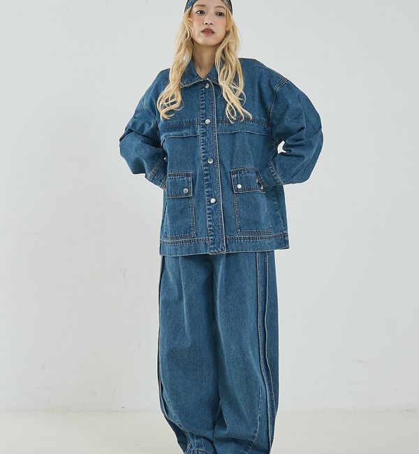 NOMINE「【セットアップ対応】オーバーサイズ デニム ジャケット / カバーオール」|その他|