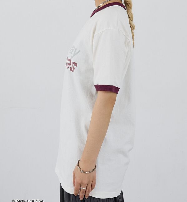 NOMINE「【GOOD ROCK SPEED】Midway Airlines ロゴ リンガー」|Tシャツ・カットソー|