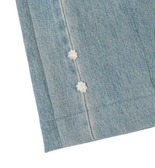 SOFFITTO「【KURO/クロ】Patchwork-inspired denim pants」|デニム|