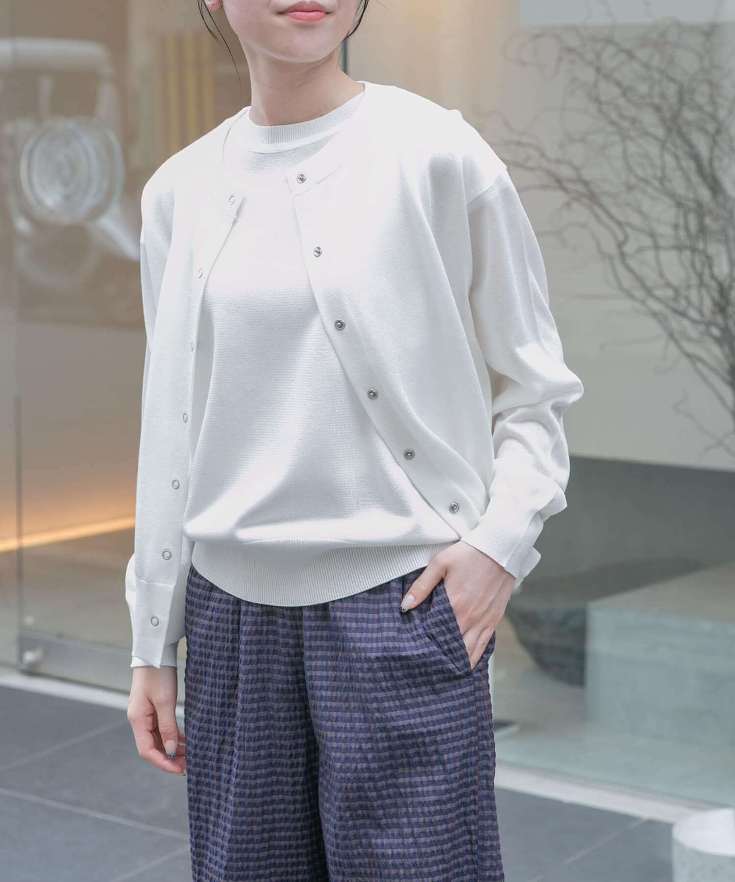 URBAN RESEARCH DOORS「FORK&SPOON　LEVITAニットカーディガン」|カーディガン|