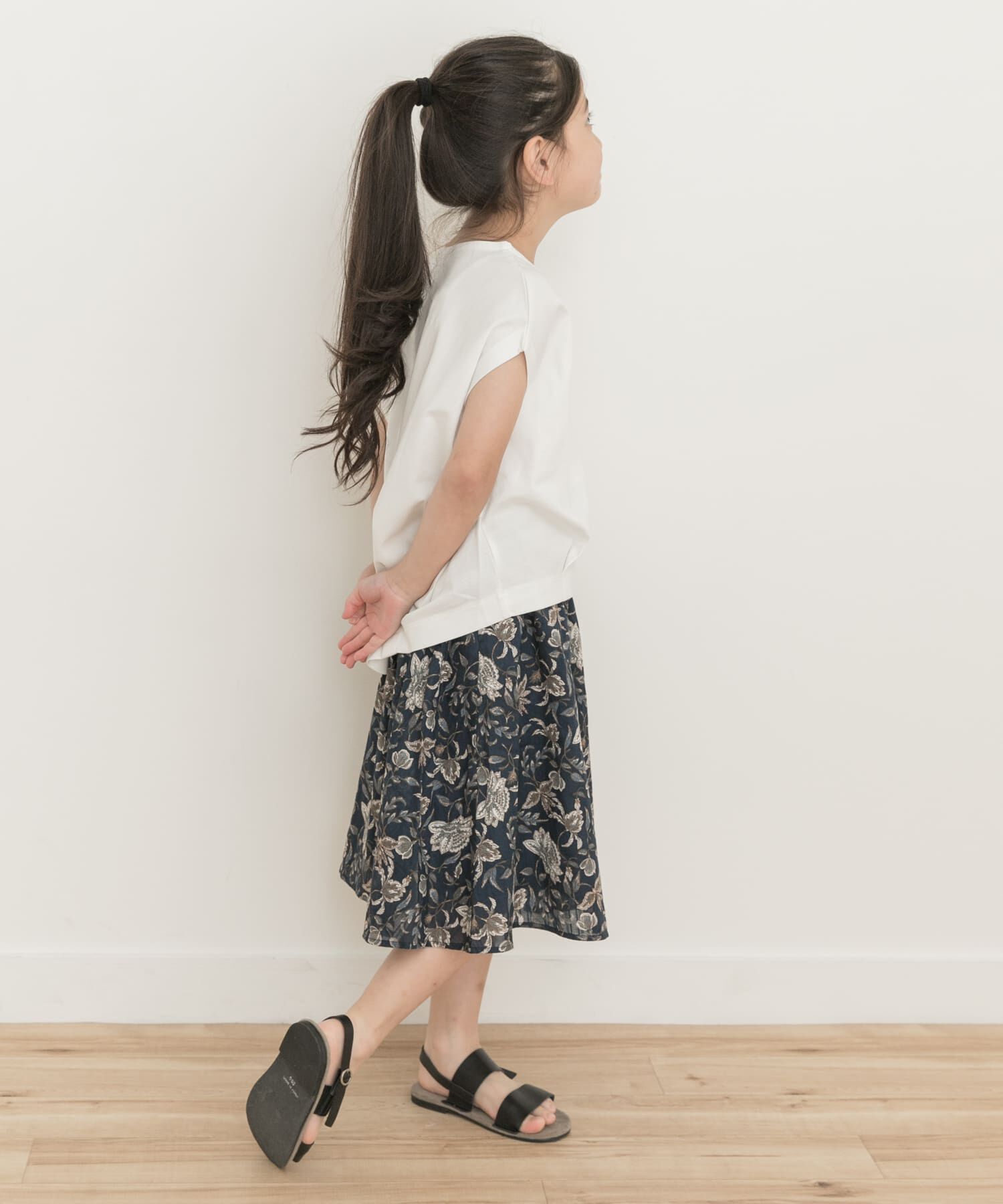 URBAN RESEARCH DOORS「『親子リンク』オリエンタルプリントギャザースカート(KIDS)」|その他|