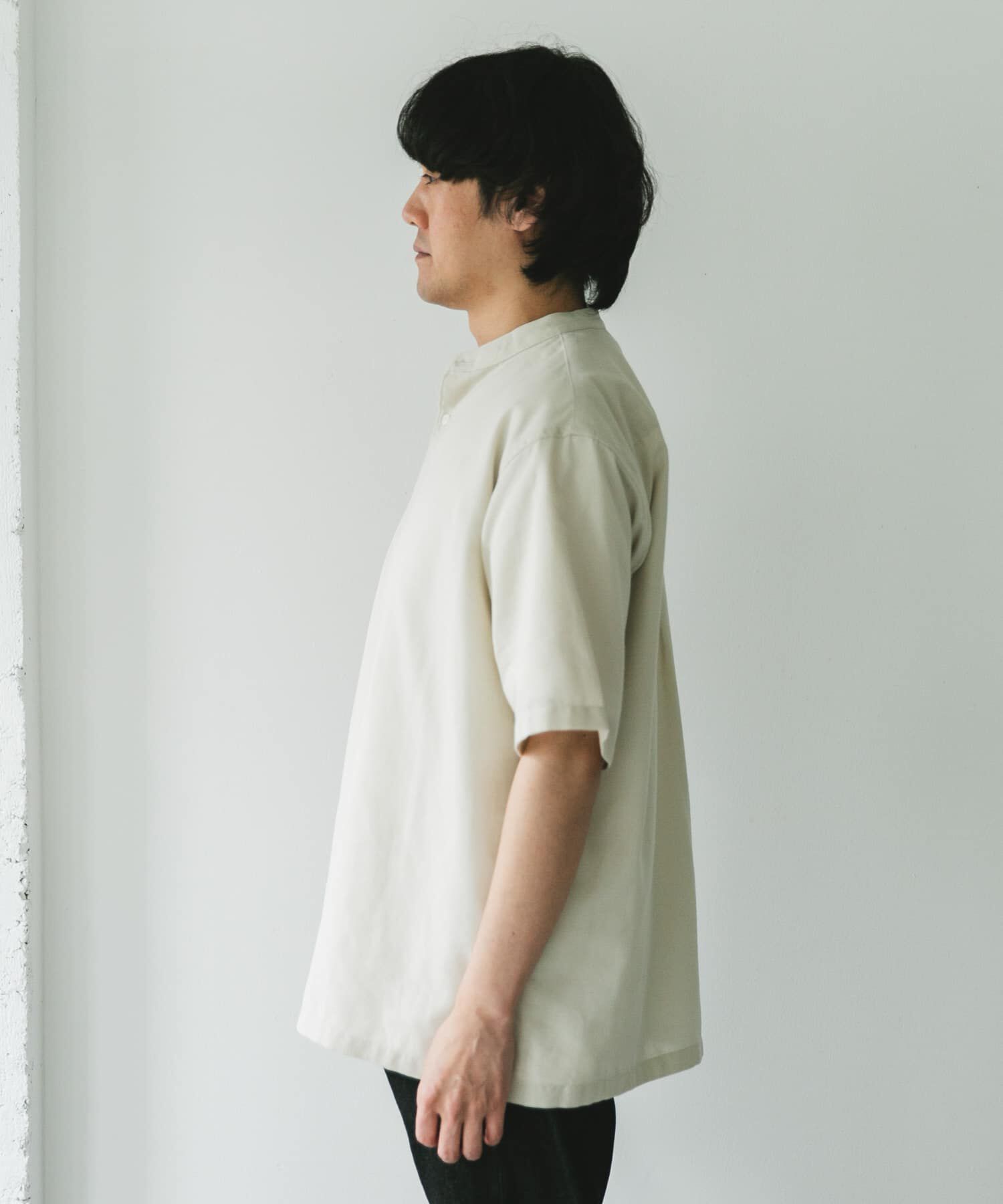 URBAN RESEARCH DOORS「『XLサイズ/WEB限定』『UR TECH 高機能リネン』バンドカラーシャツ」|シャツ・ブラウス|