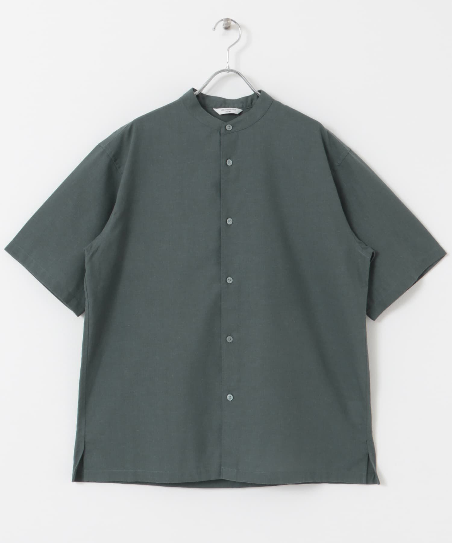 URBAN RESEARCH DOORS「『XLサイズ/WEB限定』『UR TECH 高機能リネン』バンドカラーシャツ」|シャツ・ブラウス|