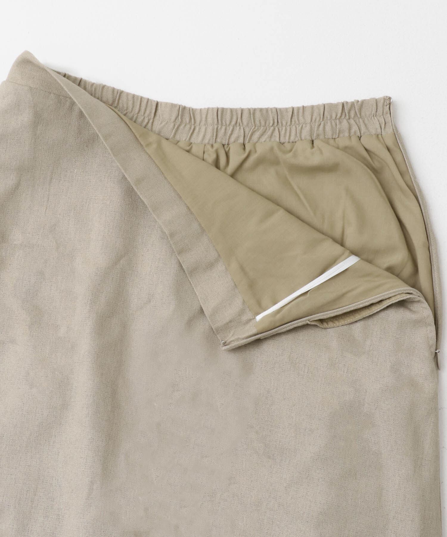 URBAN RESEARCH DOORS「麻混レーヨンフレアスカート」|スカート|