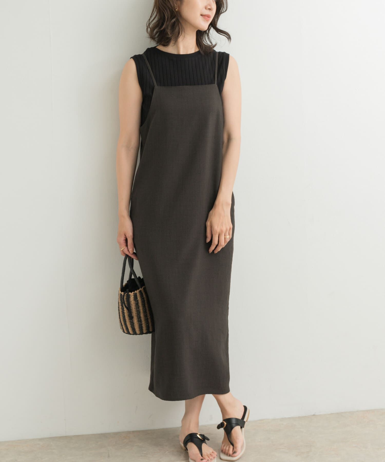 URBAN RESEARCH DOORS「ストレートキャミワンピース」|ワンピース|