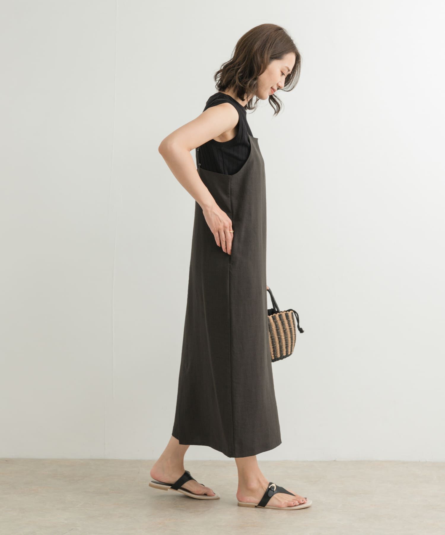 URBAN RESEARCH DOORS「ストレートキャミワンピース」|ワンピース|
