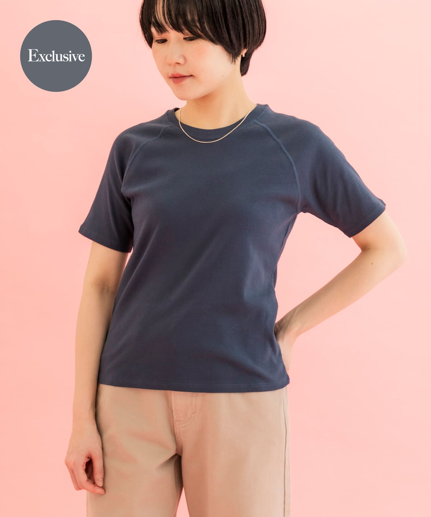 URBAN RESEARCH DOORS「『別注』HANES&times;DOORS　2P RaglanSleeve T-shirts」|Tシャツ・カットソー|ブルー系その他