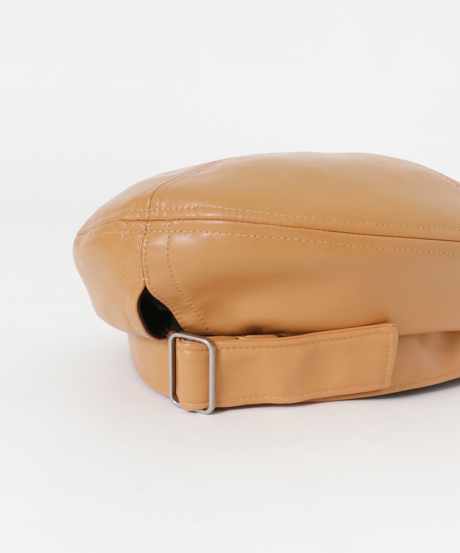 SMELLY「フェイクレザーバックルベレー」|ハンチング・ベレー帽|