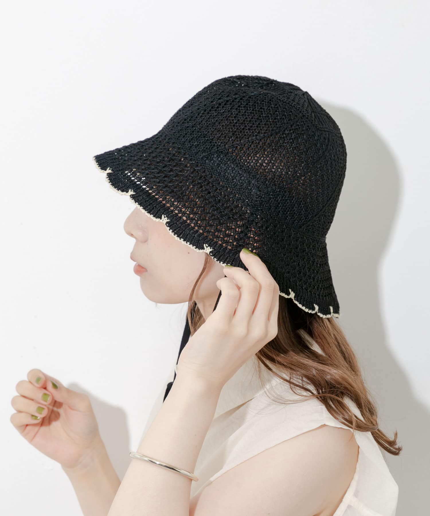 SMELLY「スカラップチューリップハット」|ハット|