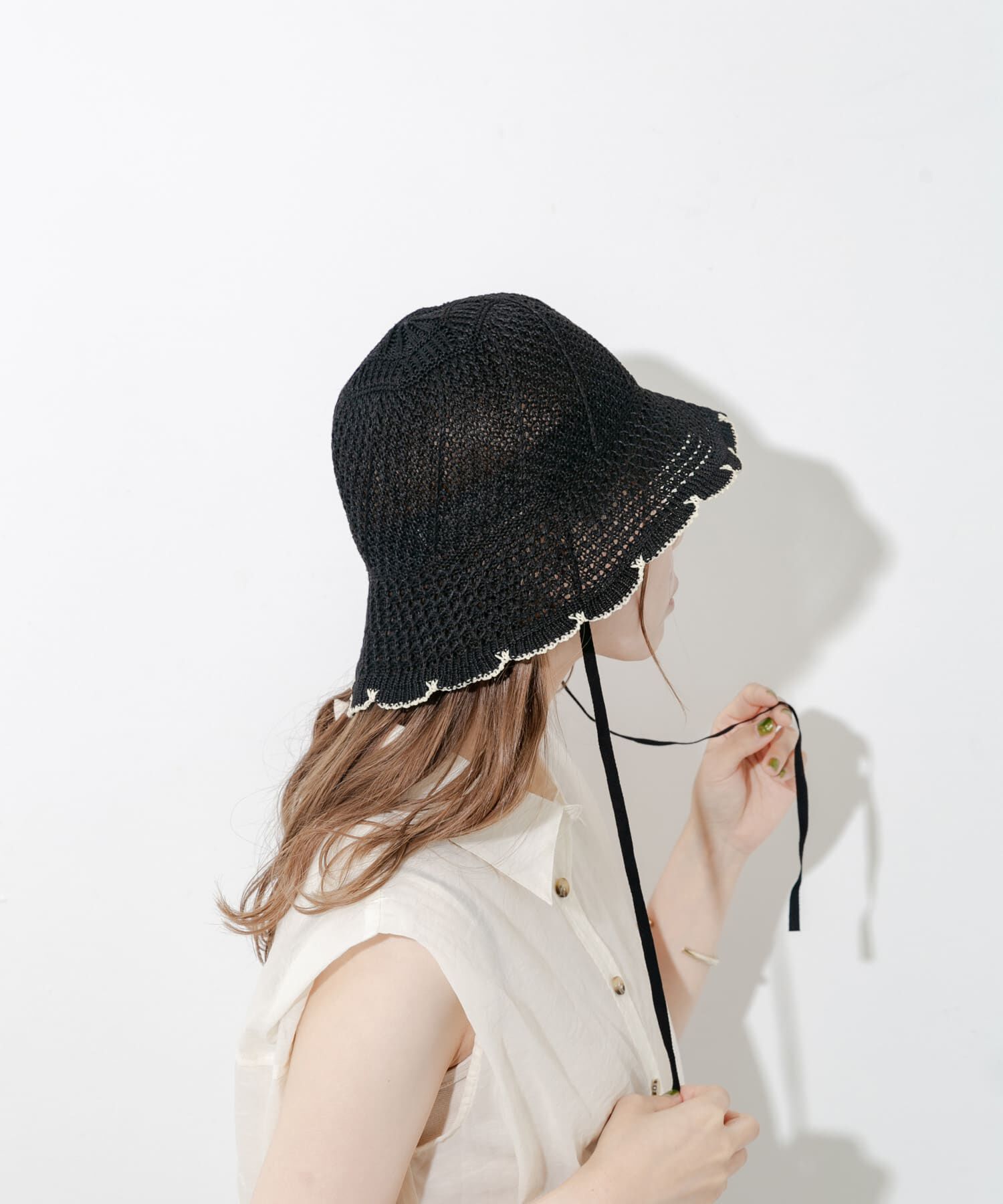 SMELLY「スカラップチューリップハット」|ハット|