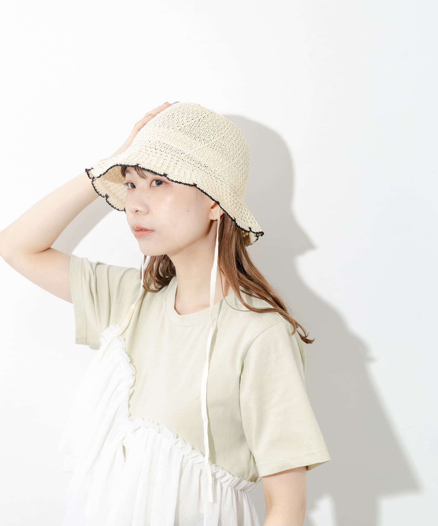 SMELLY「スカラップチューリップハット」|ハット|