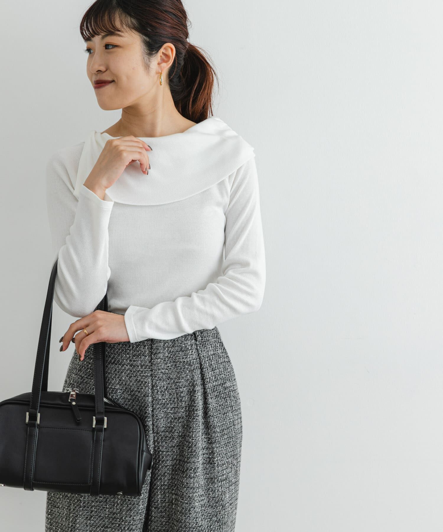 URBAN RESEARCH ROSSO「F by ROSSO　アシメボートネックプルオーバー」|Tシャツ・カットソー|