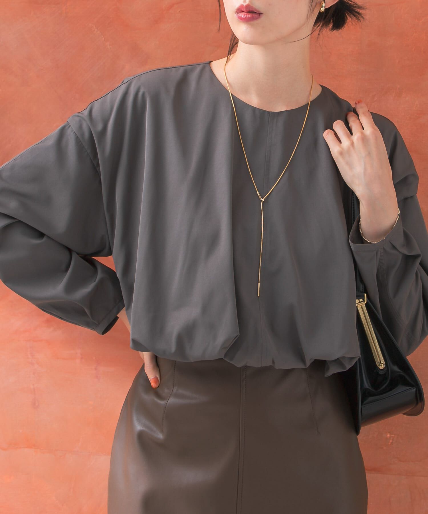 URBAN RESEARCH ROSSO「クロップドバルーンブラウス」|シャツ・ブラウス|