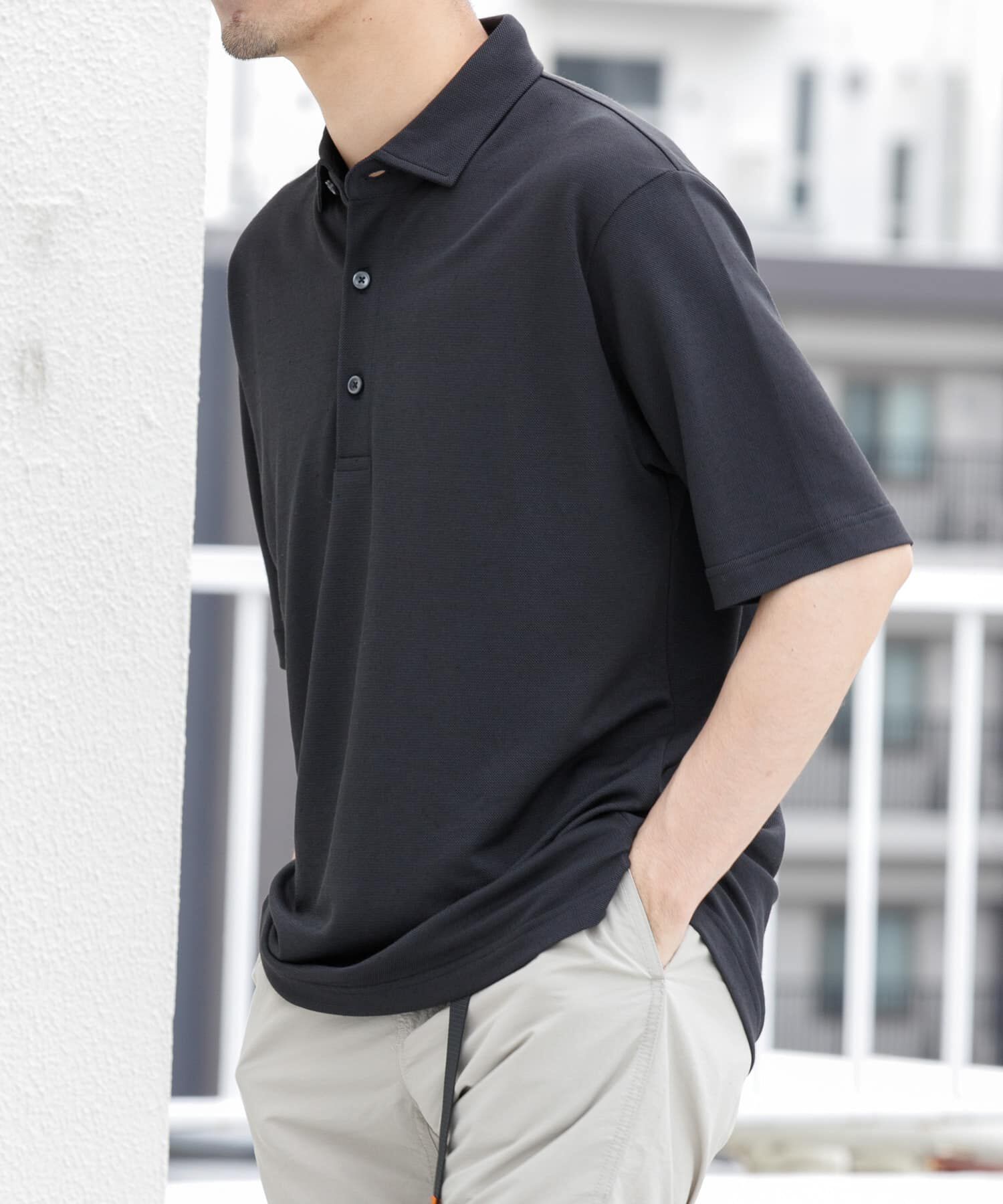 URBAN RESEARCH ROSSO「『WEB限定』『XLサイズあり』 リネン混カノコポロシャツ」|ポロシャツ|