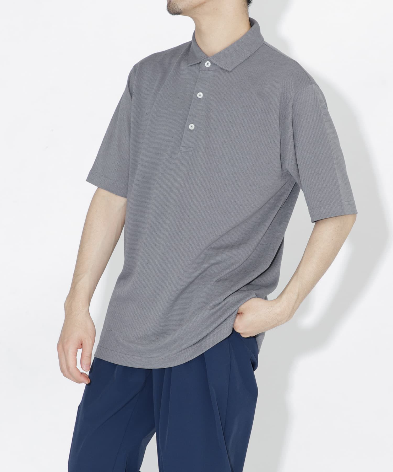 URBAN RESEARCH ROSSO「『WEB限定』『XLサイズあり』 リネン混カノコポロシャツ」|ポロシャツ|