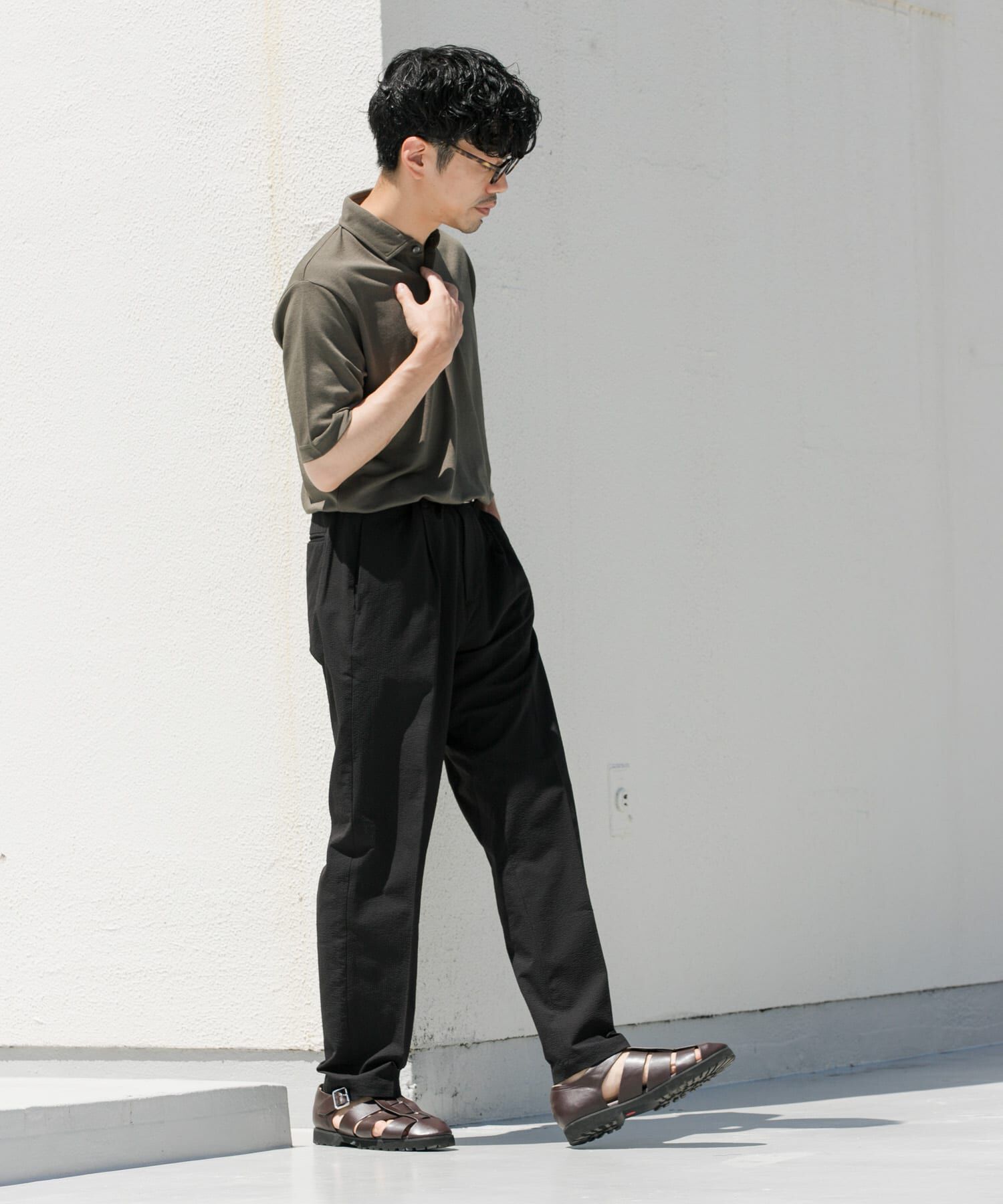 URBAN RESEARCH ROSSO「『WEB限定』『XLサイズあり』 リネン混カノコポロシャツ」|ポロシャツ|