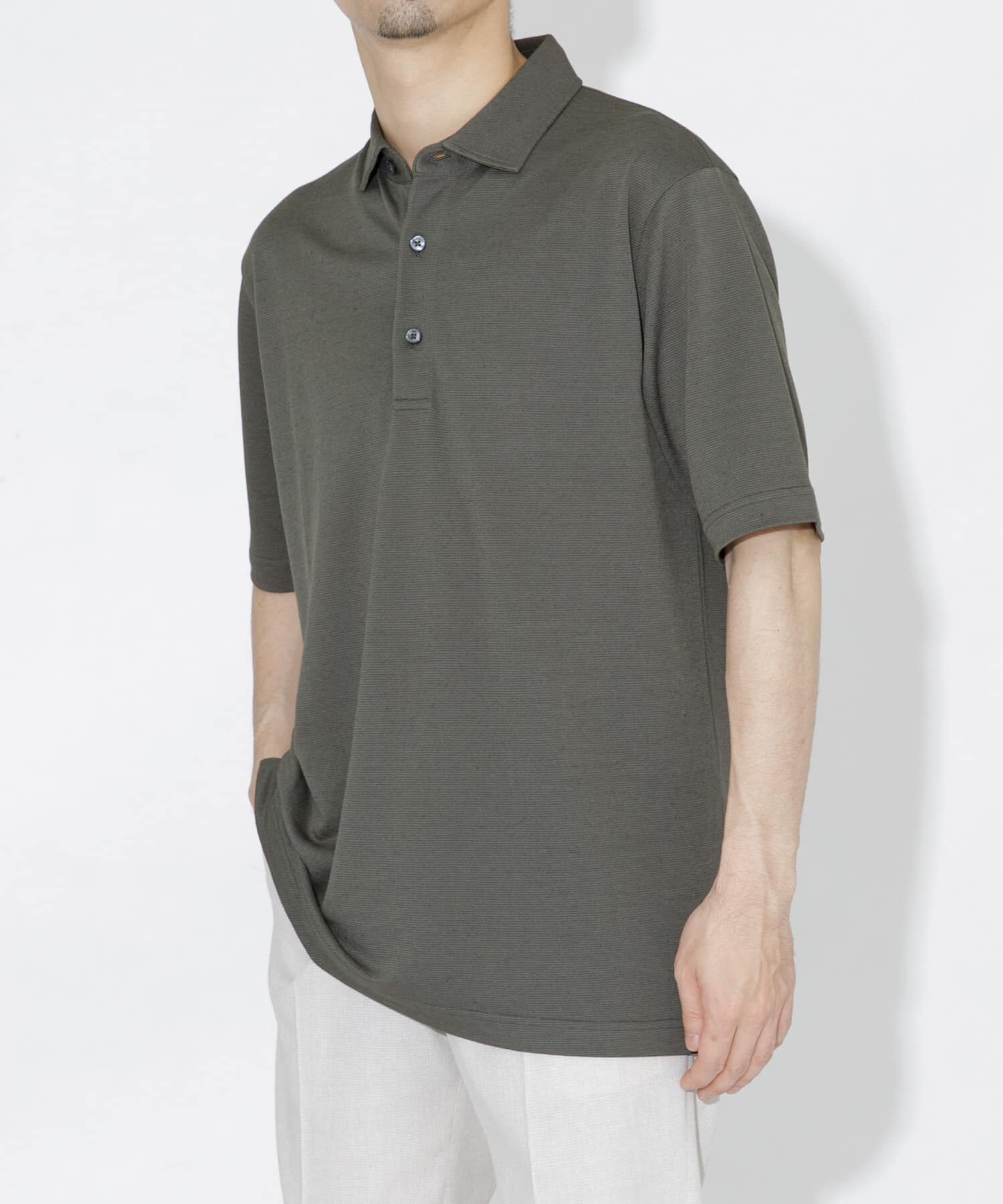 URBAN RESEARCH ROSSO「『WEB限定』『XLサイズあり』 リネン混カノコポロシャツ」|ポロシャツ|