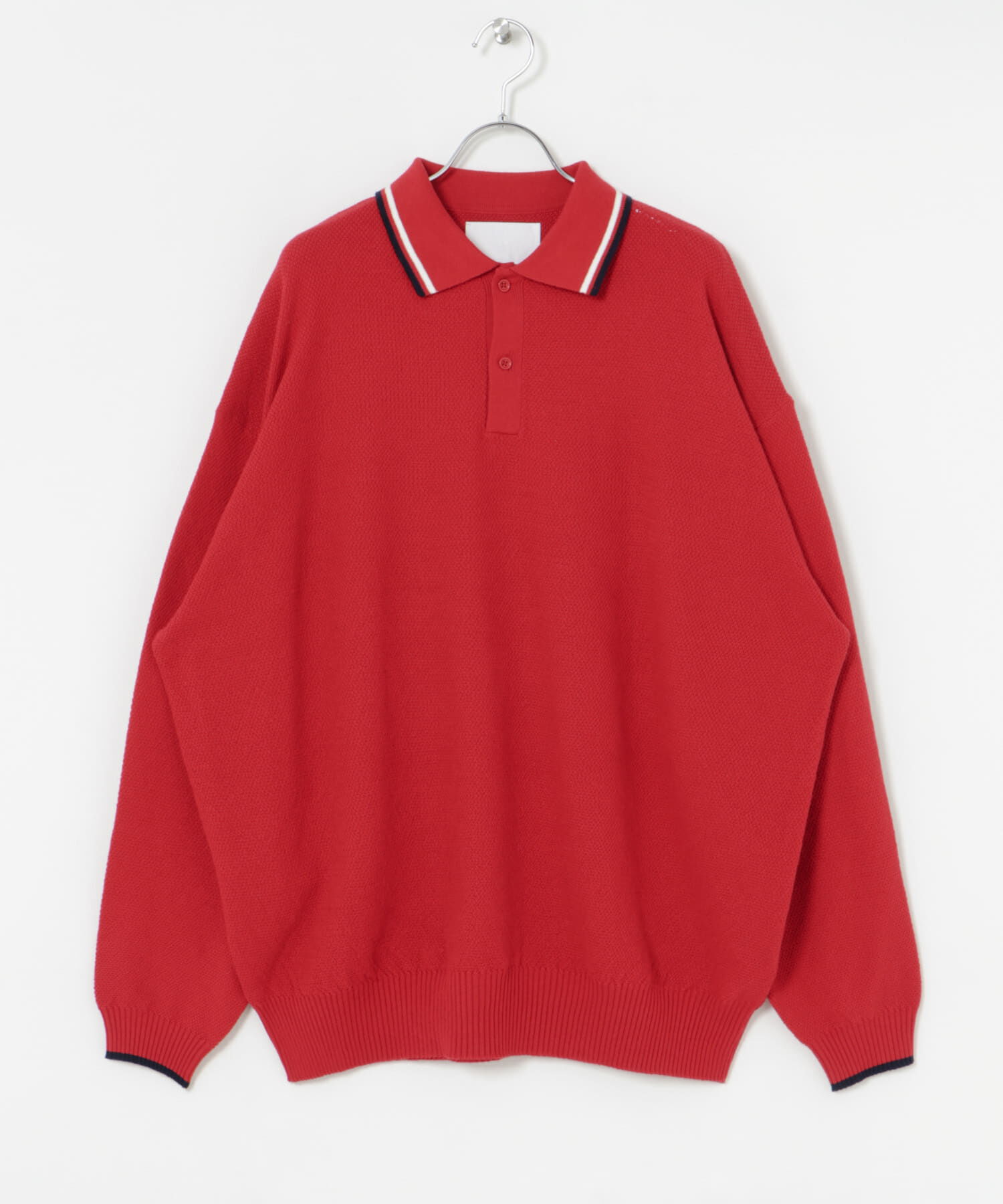 URBAN RESEARCH「URBAN RESEARCH iD　カノコオーバーニットポロ ロングスリーブ」|ポロシャツ|