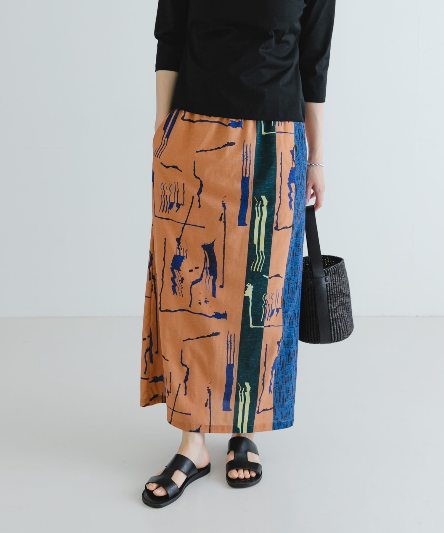 URBAN RESEARCH「『2サイズ展開』アートプリントストレートスカート」|スカート|