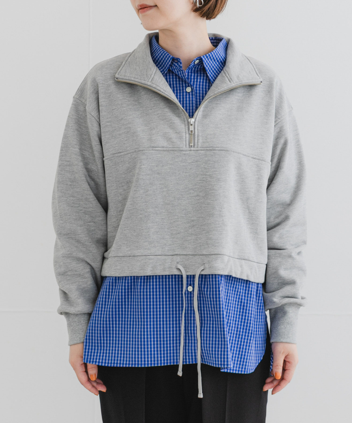 URBAN RESEARCH ROSSO「F by ROSSO　ハーフジップスウェット」|スウェット・ジャージ|