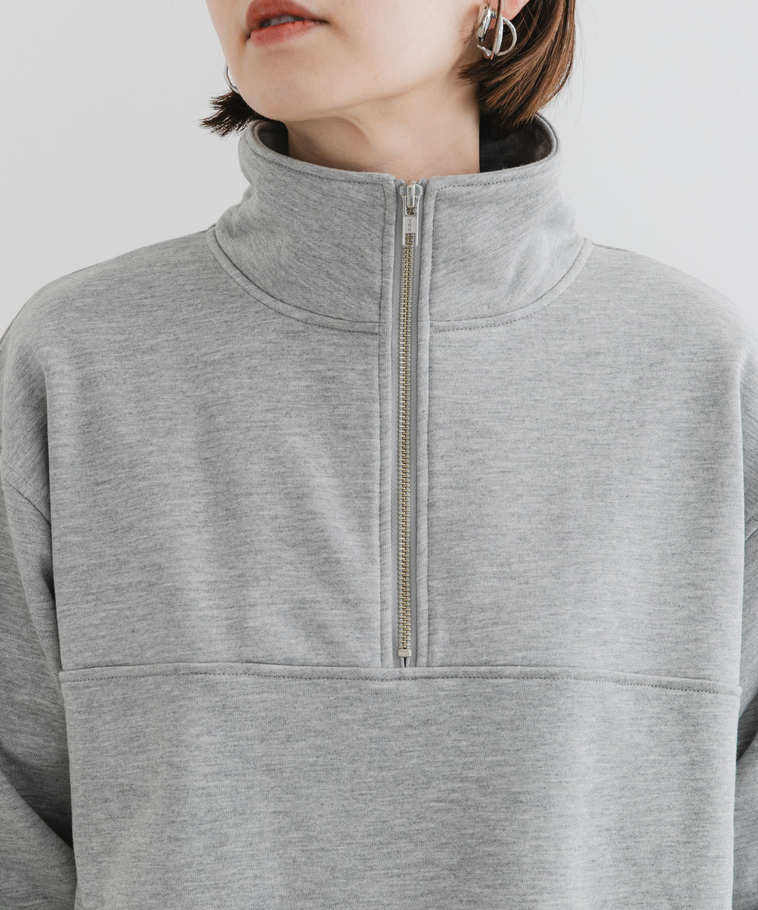 URBAN RESEARCH ROSSO「F by ROSSO　ハーフジップスウェット」|スウェット・ジャージ|