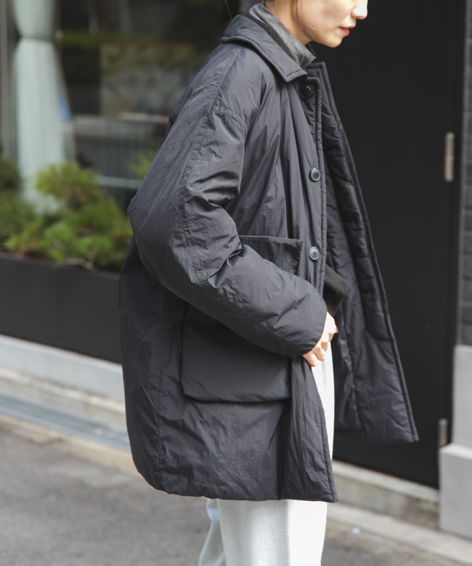 URBAN RESEARCH DOORS「FORK&SPOON　SORONAバルカラーコート」|ノーカラーコート|