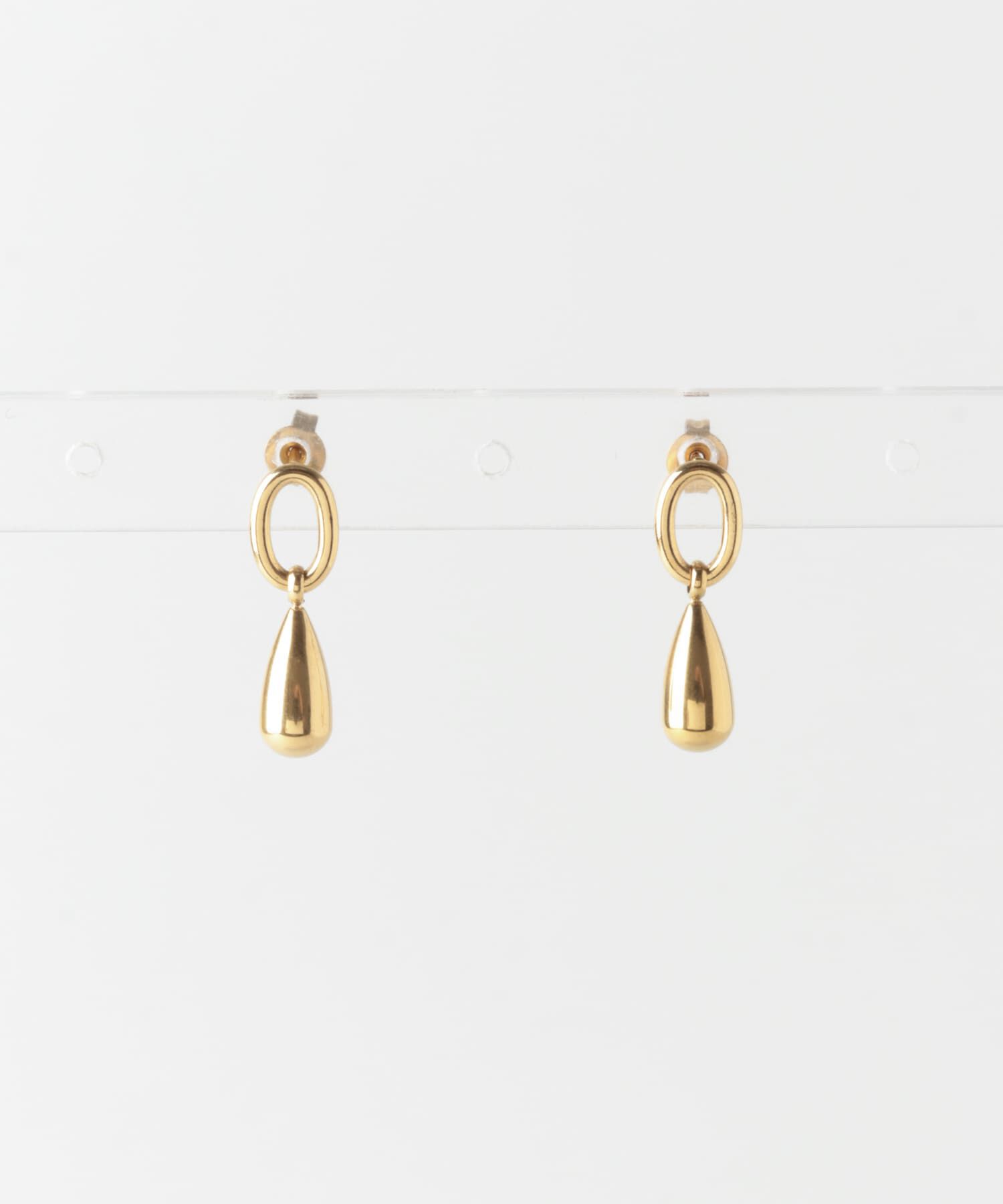 SMELLY「ステンレスドロップメタルピアス」|ピアス|