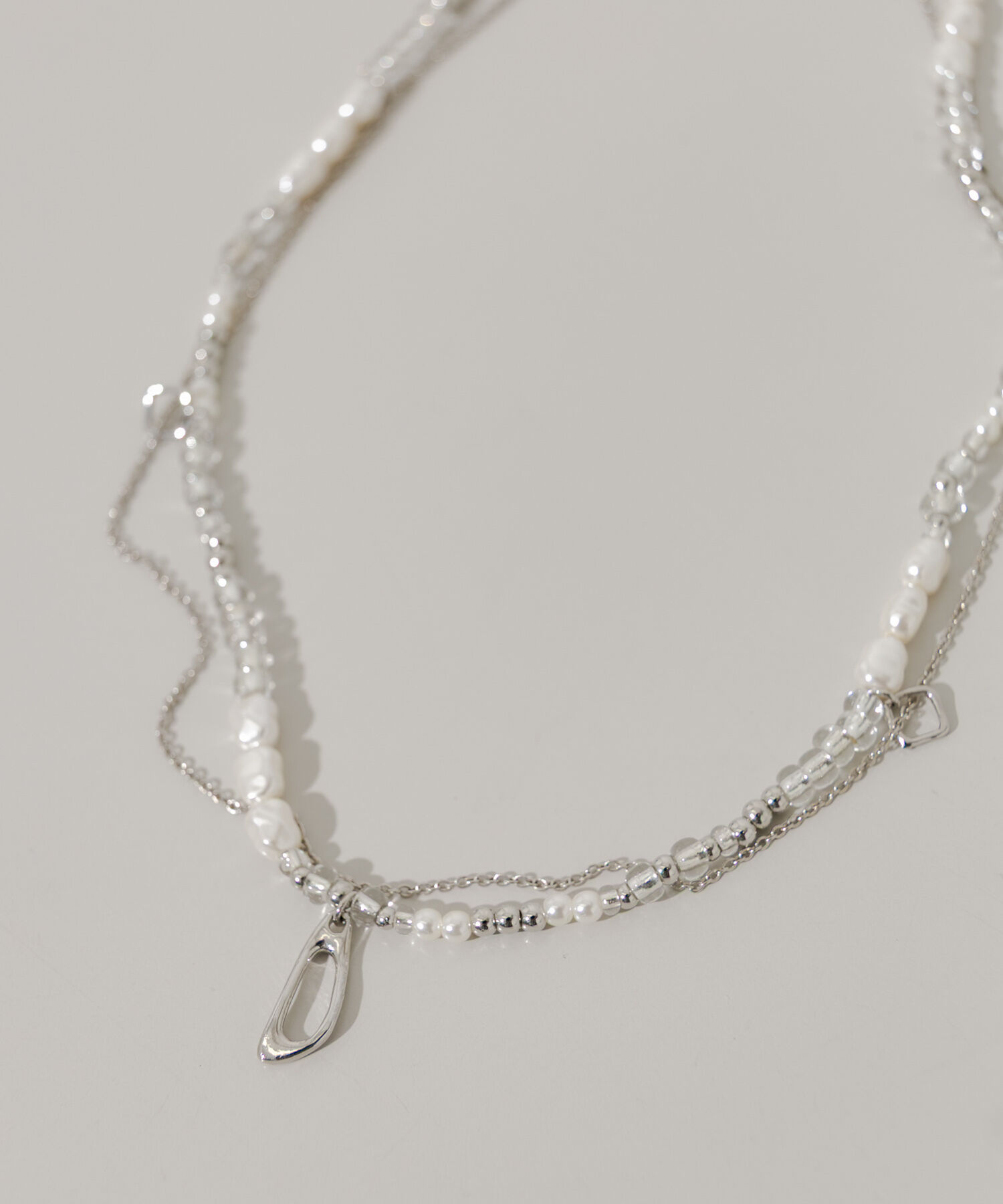 SMELLY「マルチビーズレイヤードネックレス」|ネックレス|