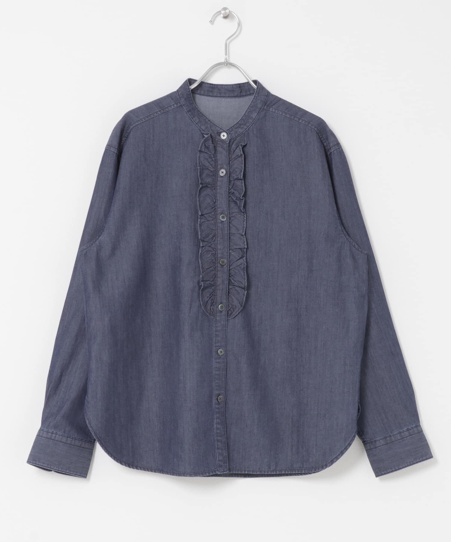 URBAN RESEARCH DOORS「フロントフリルシャツ」|シャツ・ブラウス|