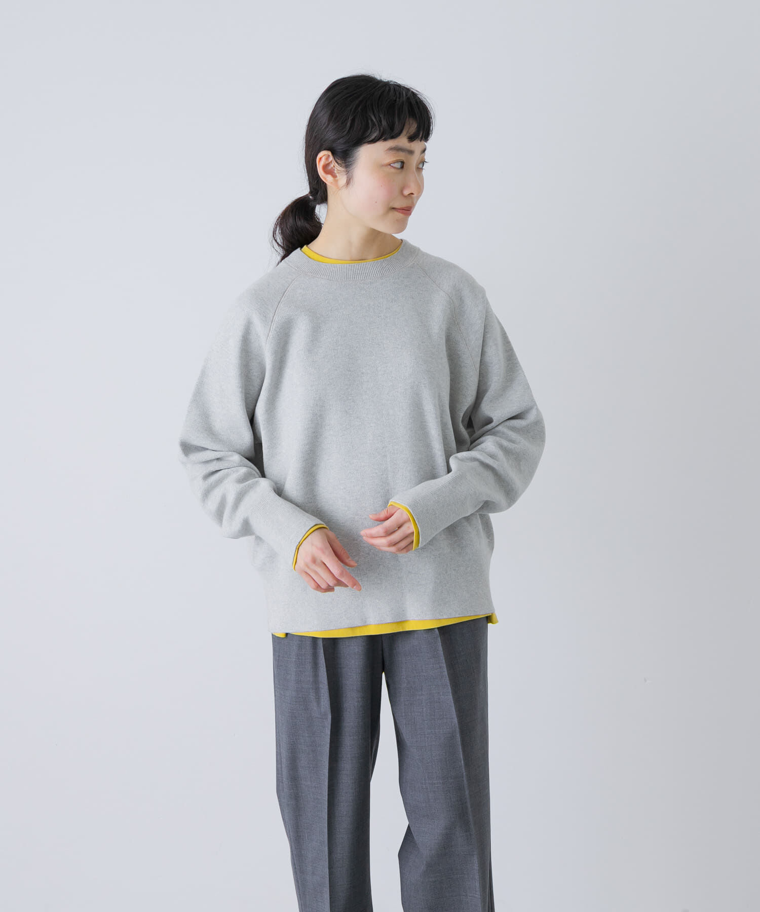 かぐれ「コットンスウェットニット」|ニット・セーター|