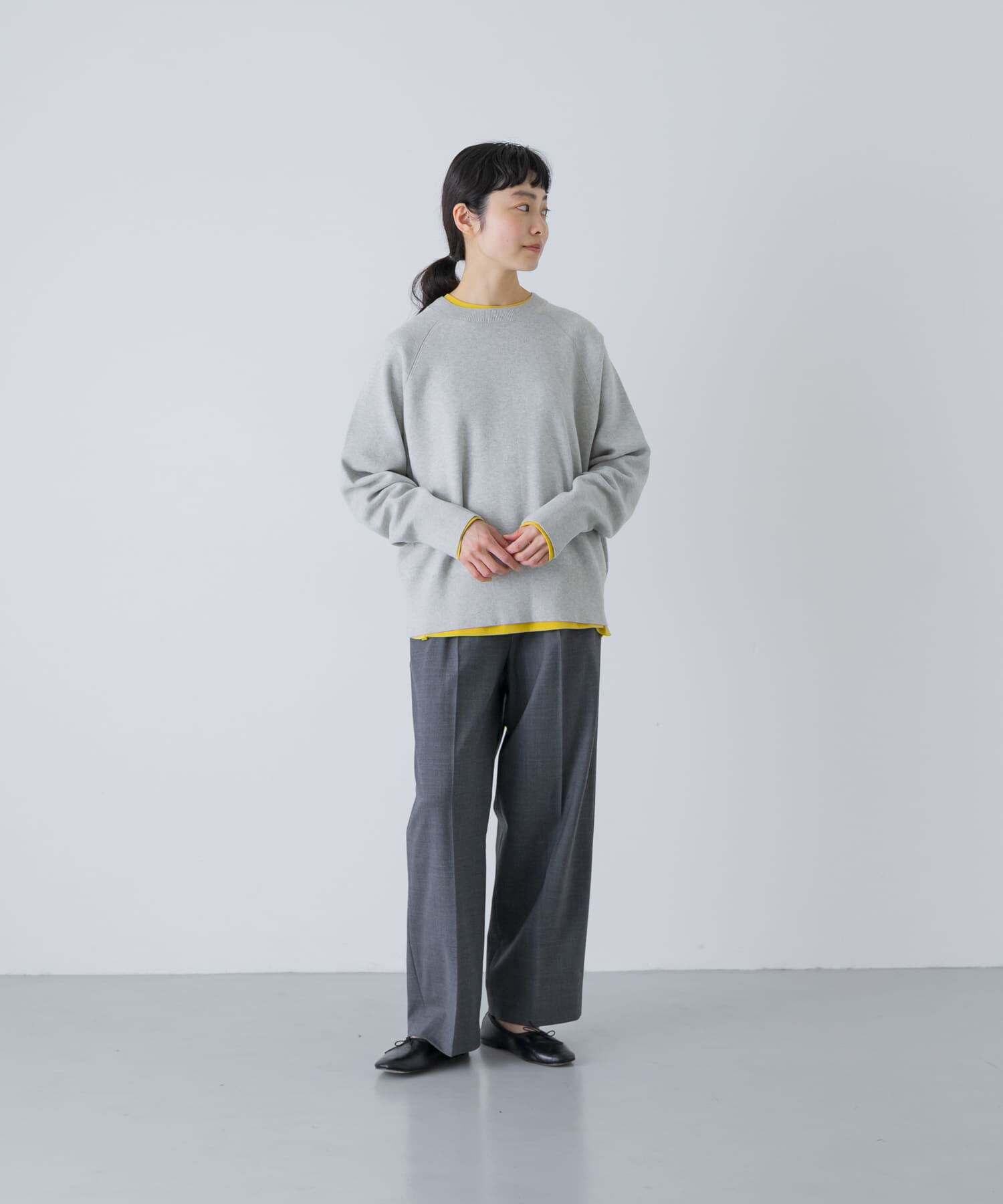 かぐれ「コットンスウェットニット」|ニット・セーター|