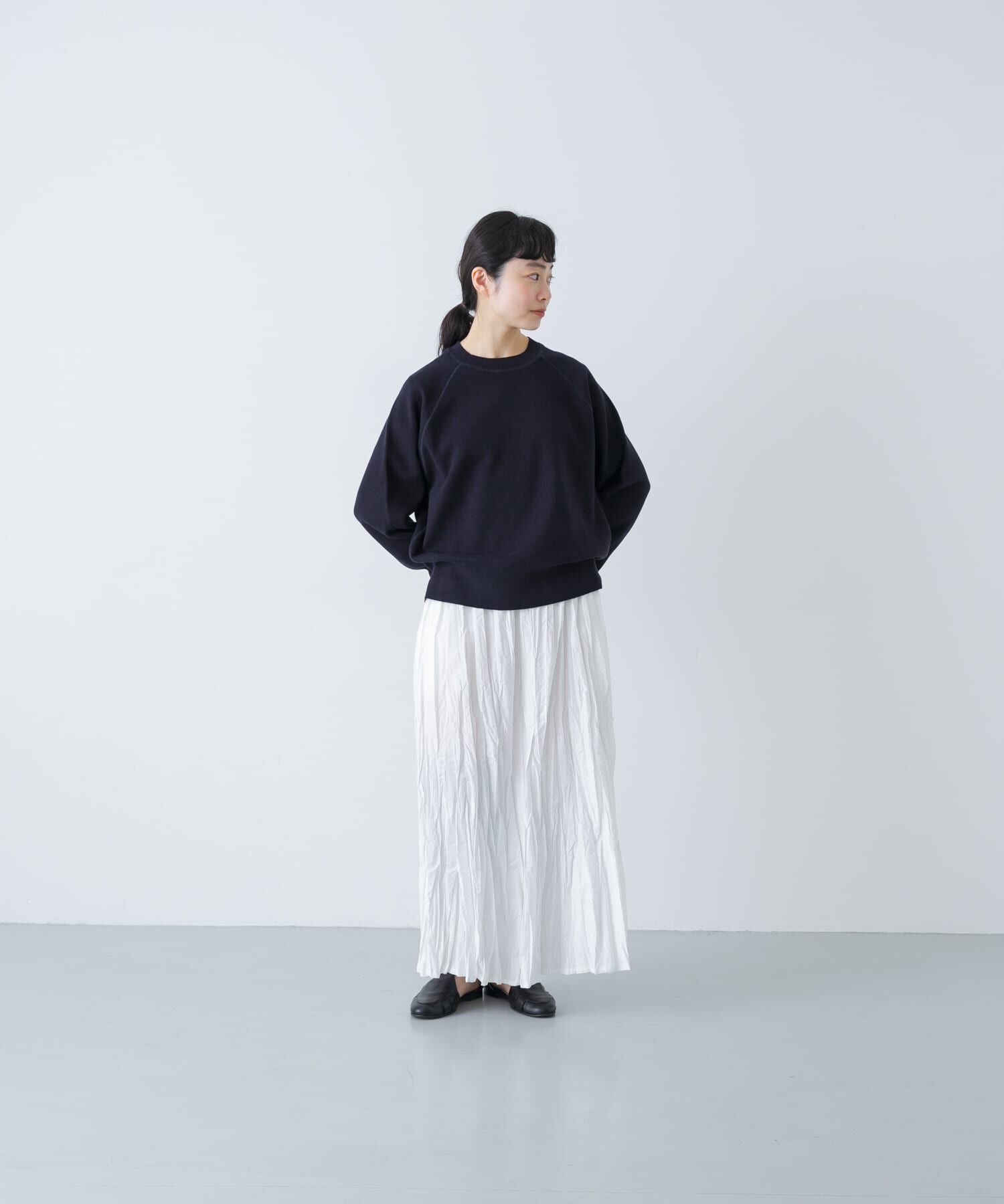 かぐれ「コットンスウェットニット」|ニット・セーター|