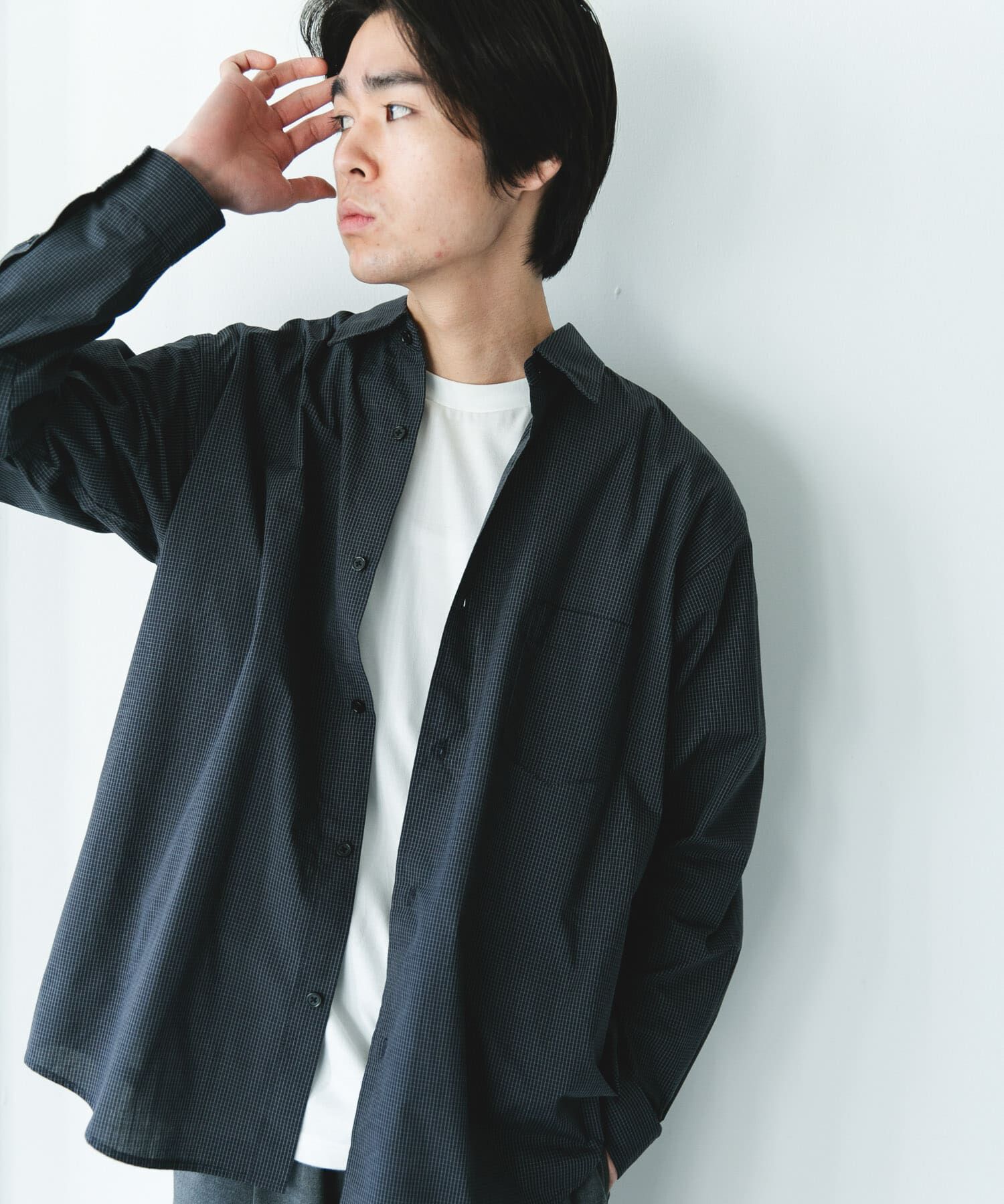 URBAN RESEARCH DOORS「TCブロードレギュラーカラーシャツ」|シャツ・ブラウス|