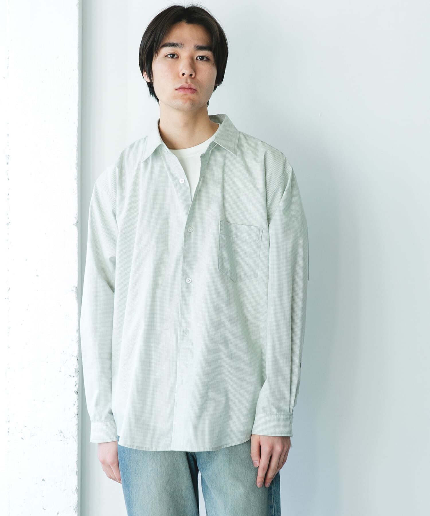 URBAN RESEARCH DOORS「TCブロードレギュラーカラーシャツ」|シャツ・ブラウス|