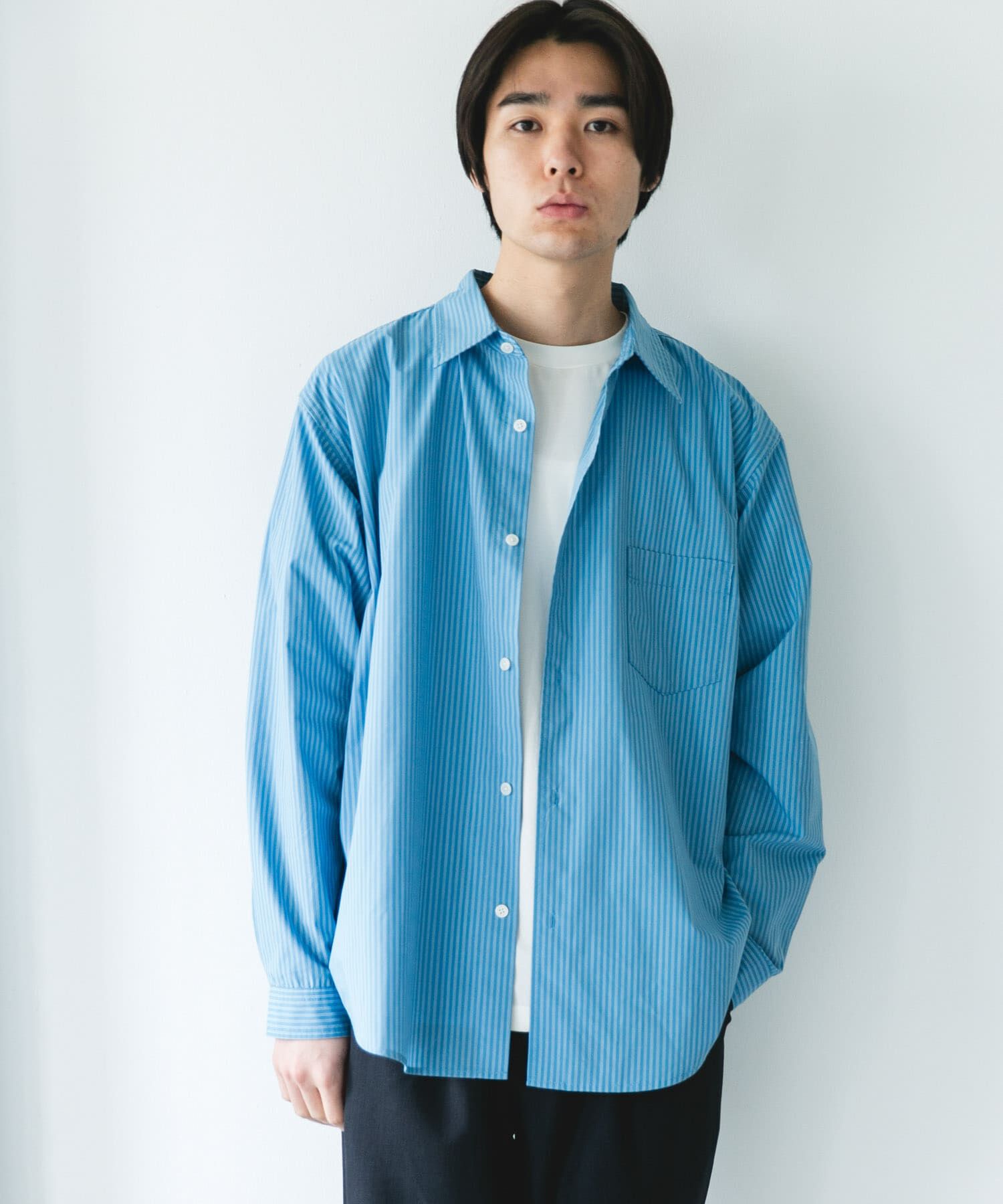 URBAN RESEARCH DOORS「TCブロードレギュラーカラーシャツ」|シャツ・ブラウス|