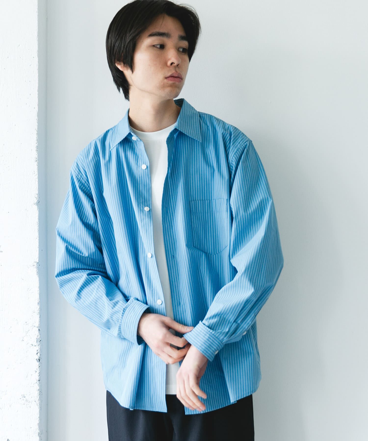 URBAN RESEARCH DOORS「TCブロードレギュラーカラーシャツ」|シャツ・ブラウス|