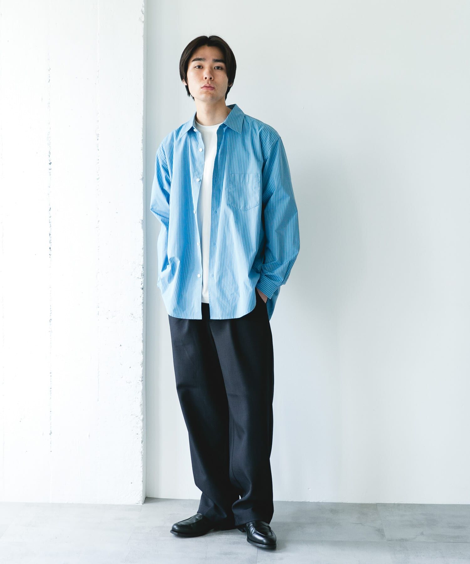 URBAN RESEARCH DOORS「TCブロードレギュラーカラーシャツ」|シャツ・ブラウス|