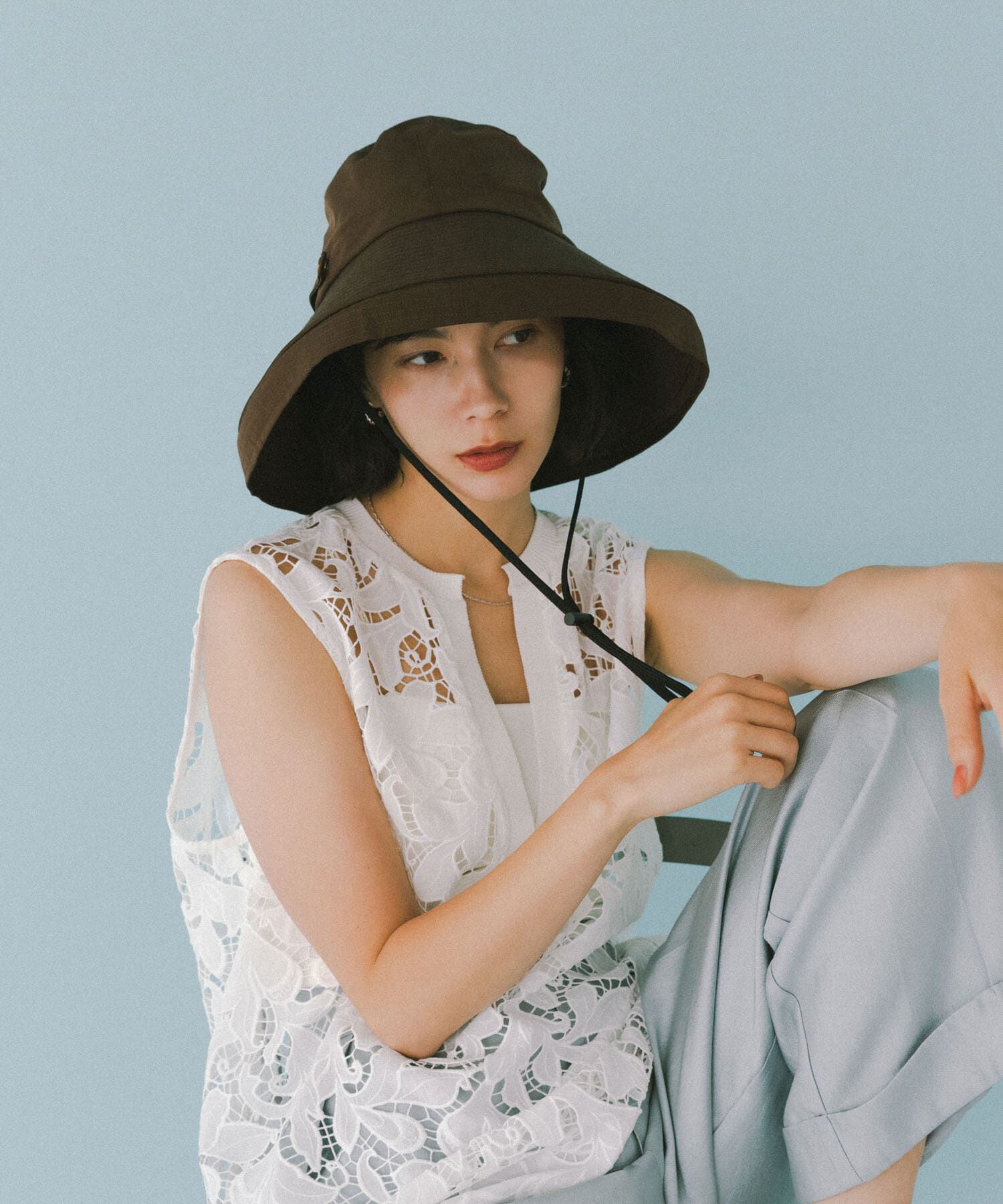 RODE SKO「洗える畳める撥水日よけハット」|ハット|