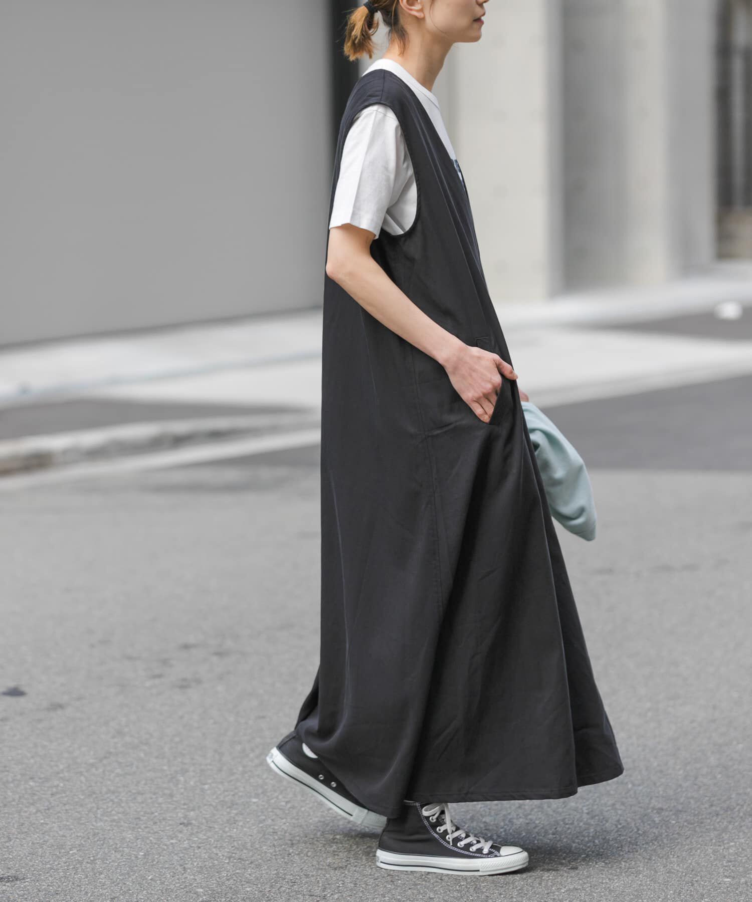 URBAN RESEARCH DOORS「FORK&SPOON　フロントタックフレアワンピース」|ワンピース|