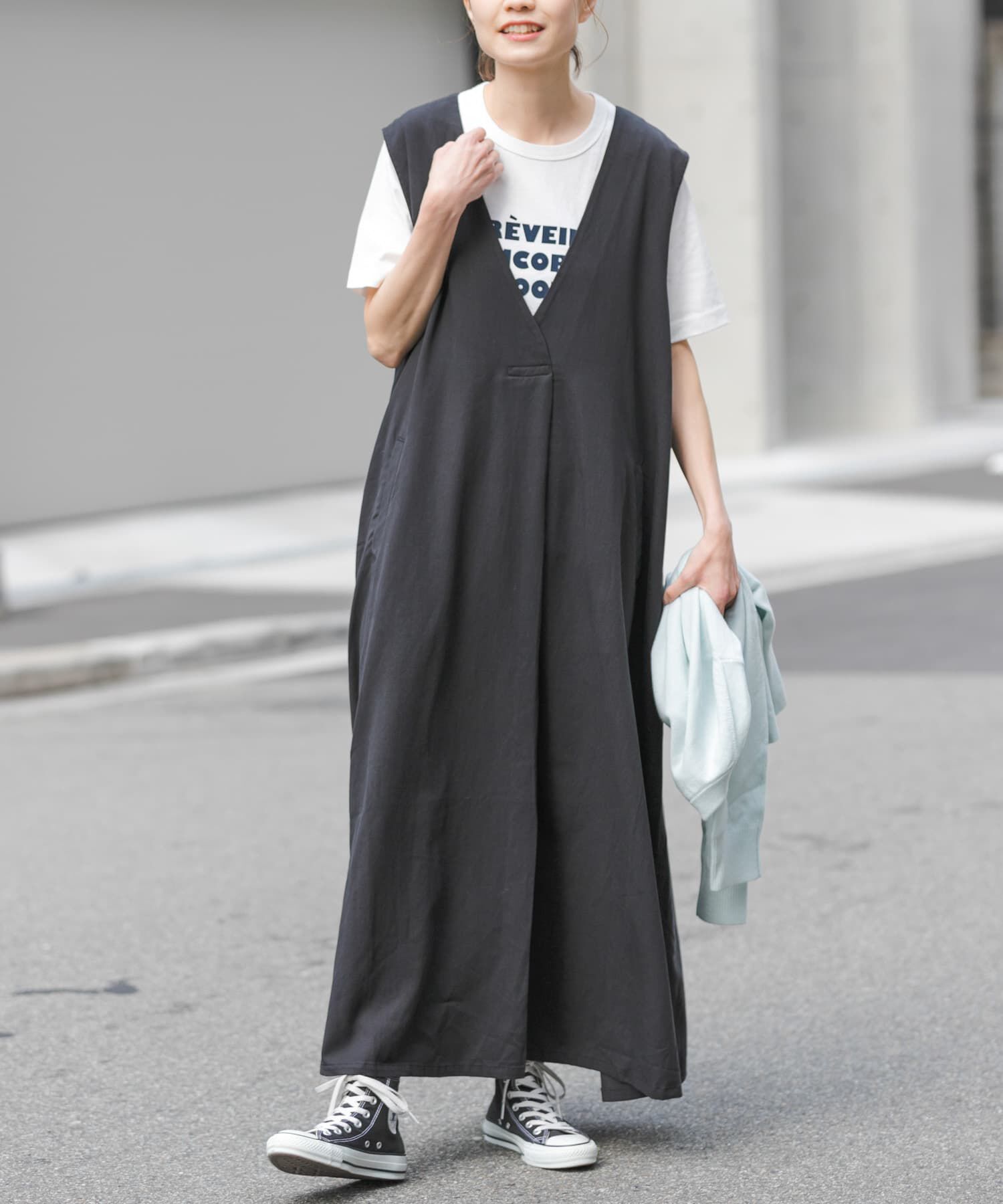 URBAN RESEARCH DOORS「FORK&SPOON　フロントタックフレアワンピース」|ワンピース|